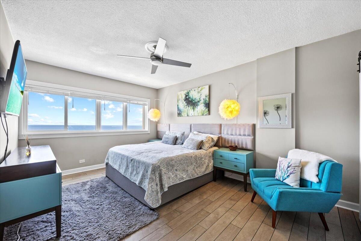 Bedroom, Interior, Water, Wood Texture Flooring