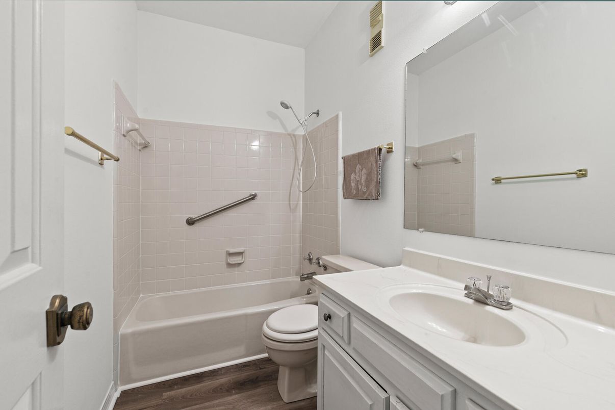 Bathroom, Interior, Wood Texture Flooring