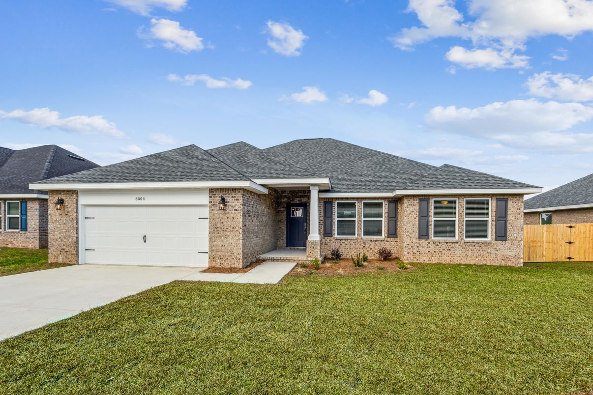 Attached, Exterior, Facade, Brick Facade, Ranch