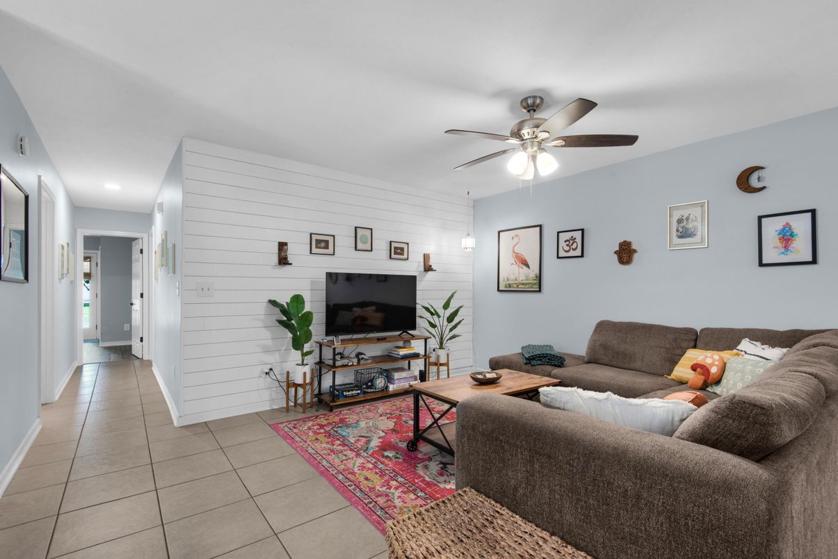 Interior, Living room, Recessed Lighting