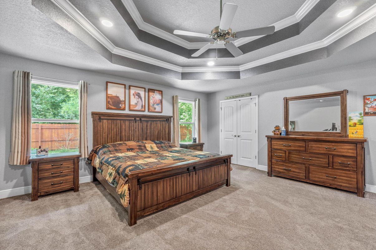 Bedroom, Interior, Recessed Lighting
