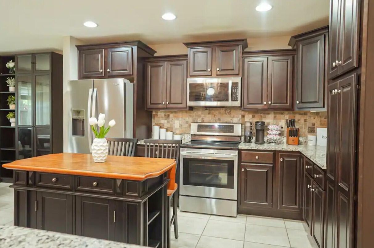 Interior, Kitchen, Recessed Lighting, Stainless Steel Appliances