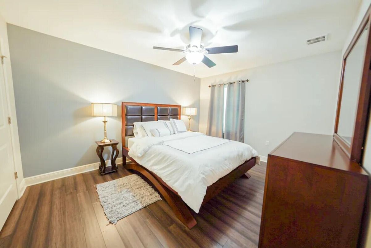 Bedroom, Interior, Wood Texture Flooring