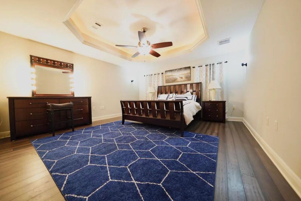 Bedroom, Interior, Wood Texture Flooring