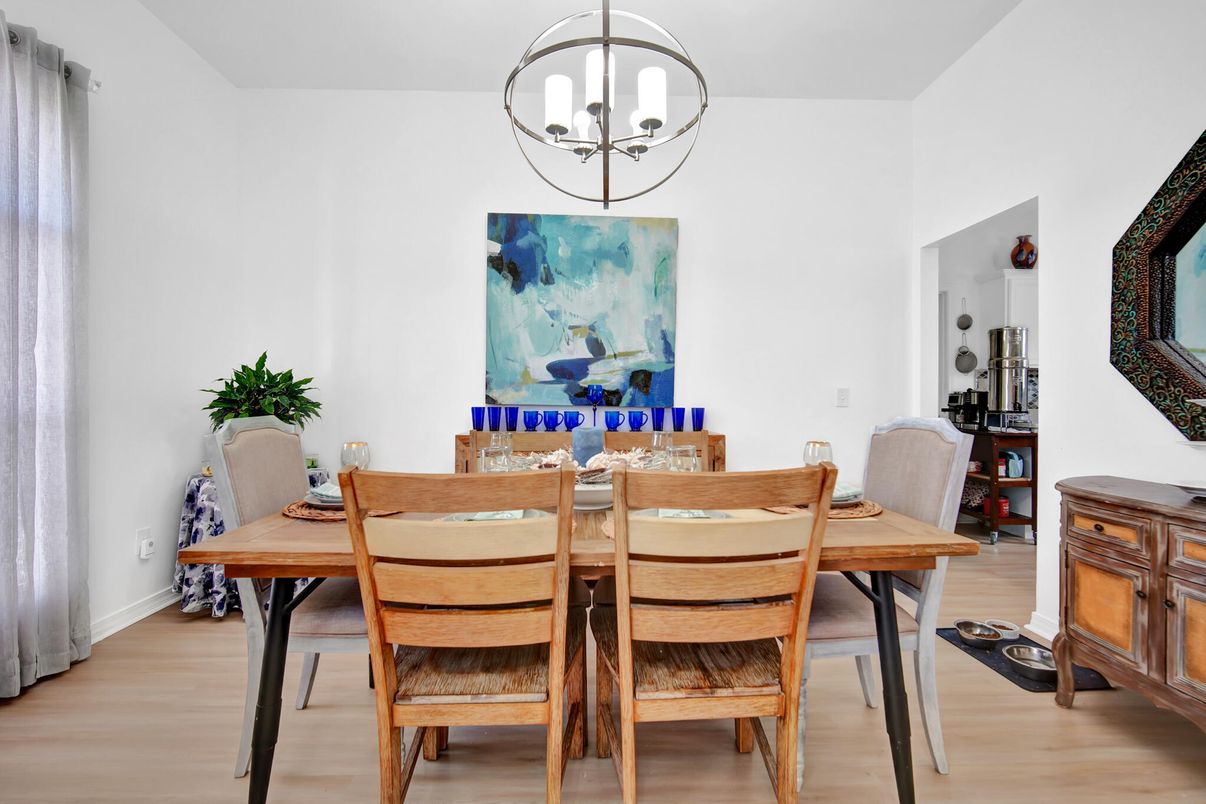 Dining room, Interior, Wood Texture Flooring