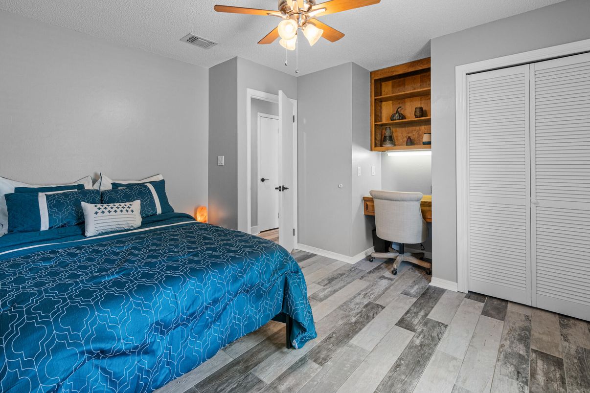 Bedroom, Interior, Wood Texture Flooring