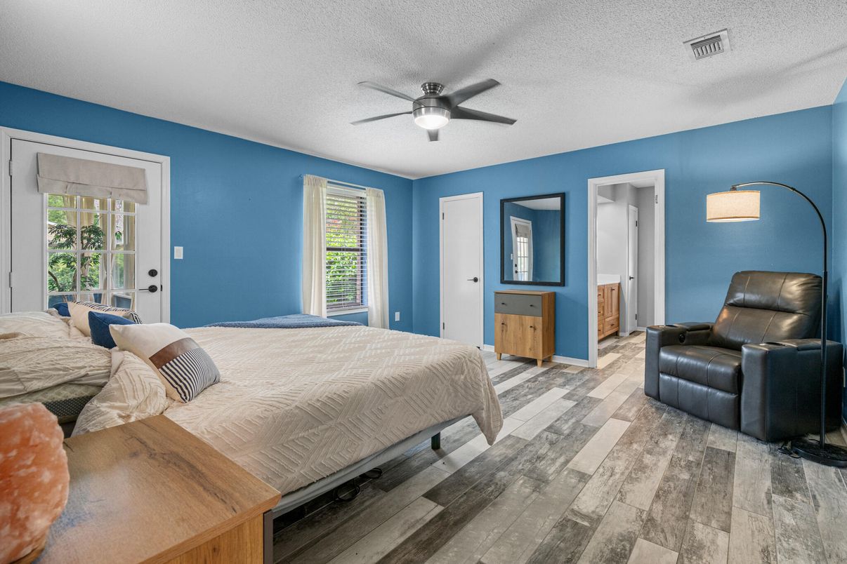 Bedroom, Interior, Wood Texture Flooring