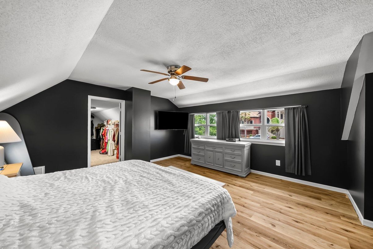 Bedroom, Interior, Wood Texture Flooring