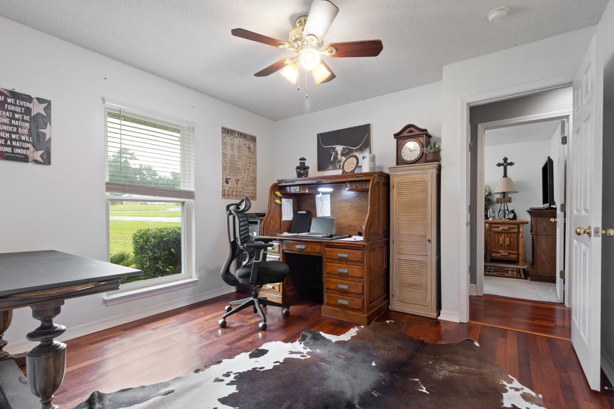 Home Office, Interior, Wood Texture Flooring