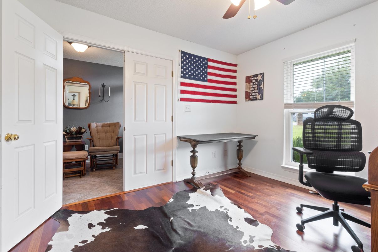 Home Office, Interior, Wood Texture Flooring