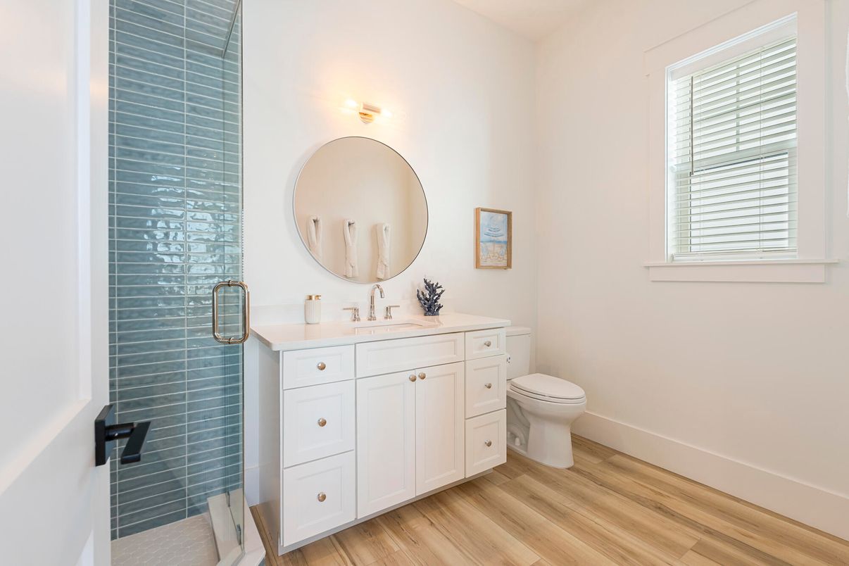 Bathroom, Interior, Wood Texture Flooring