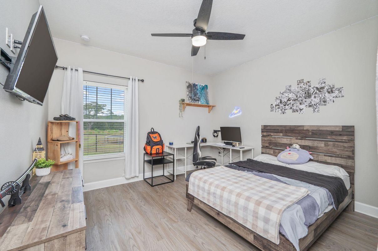 Bedroom, Home Office, Interior, Wood Texture Flooring