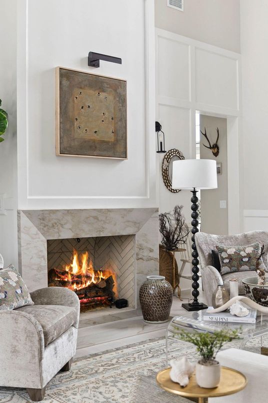 Fireplace, Interior, Living room