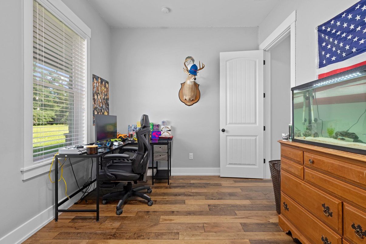 Home Office, Interior, Wood Texture Flooring