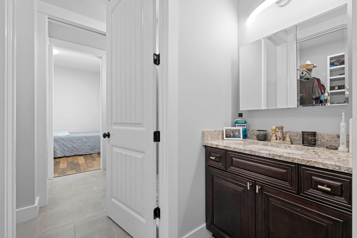 Bathroom, Interior, Wood Texture Flooring