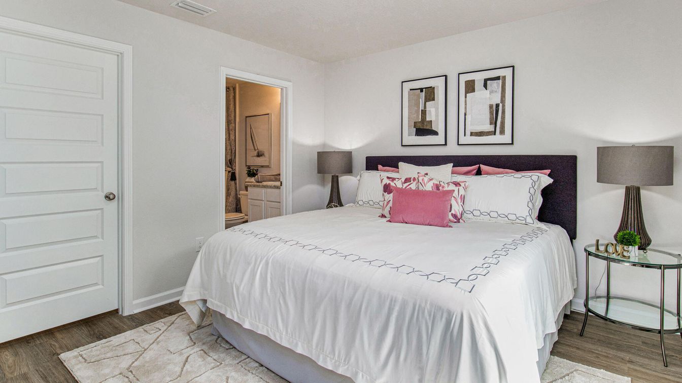 Bedroom, Interior, Wood Texture Flooring