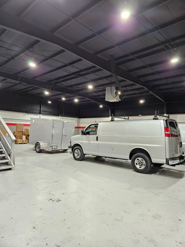 Garage, Interior, Recessed Lighting