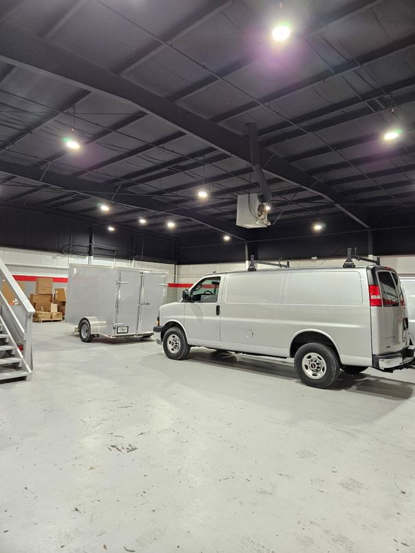 Garage, Interior, Recessed Lighting