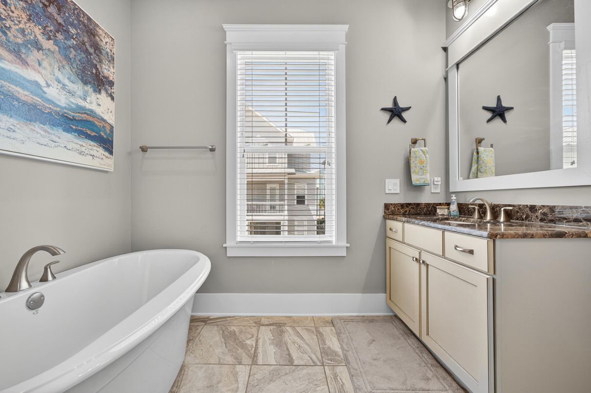 Bathroom, Dual Sink Vanities, Free Standing Baths, Interior