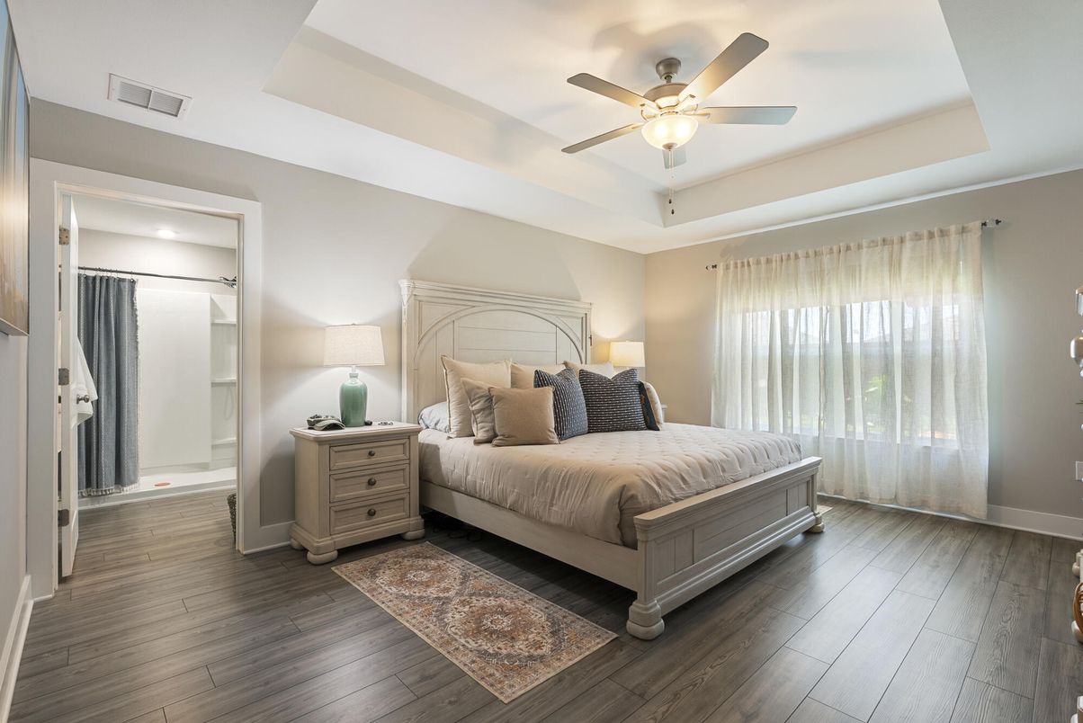 Bedroom, Interior, Wood Texture Flooring