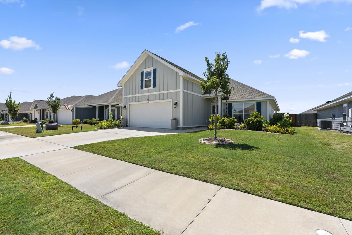 Attached, Backyard, Exterior, Facade, Farmhouse