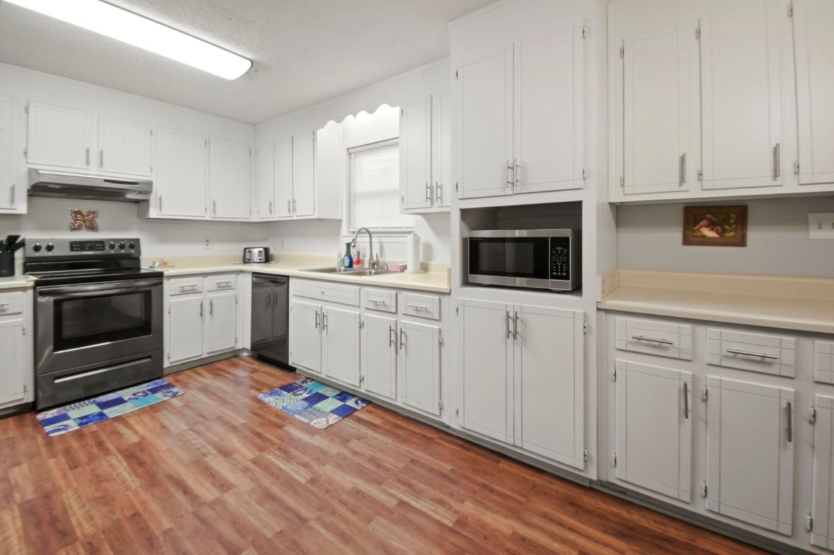 Interior, Kitchen, Wood Texture Flooring