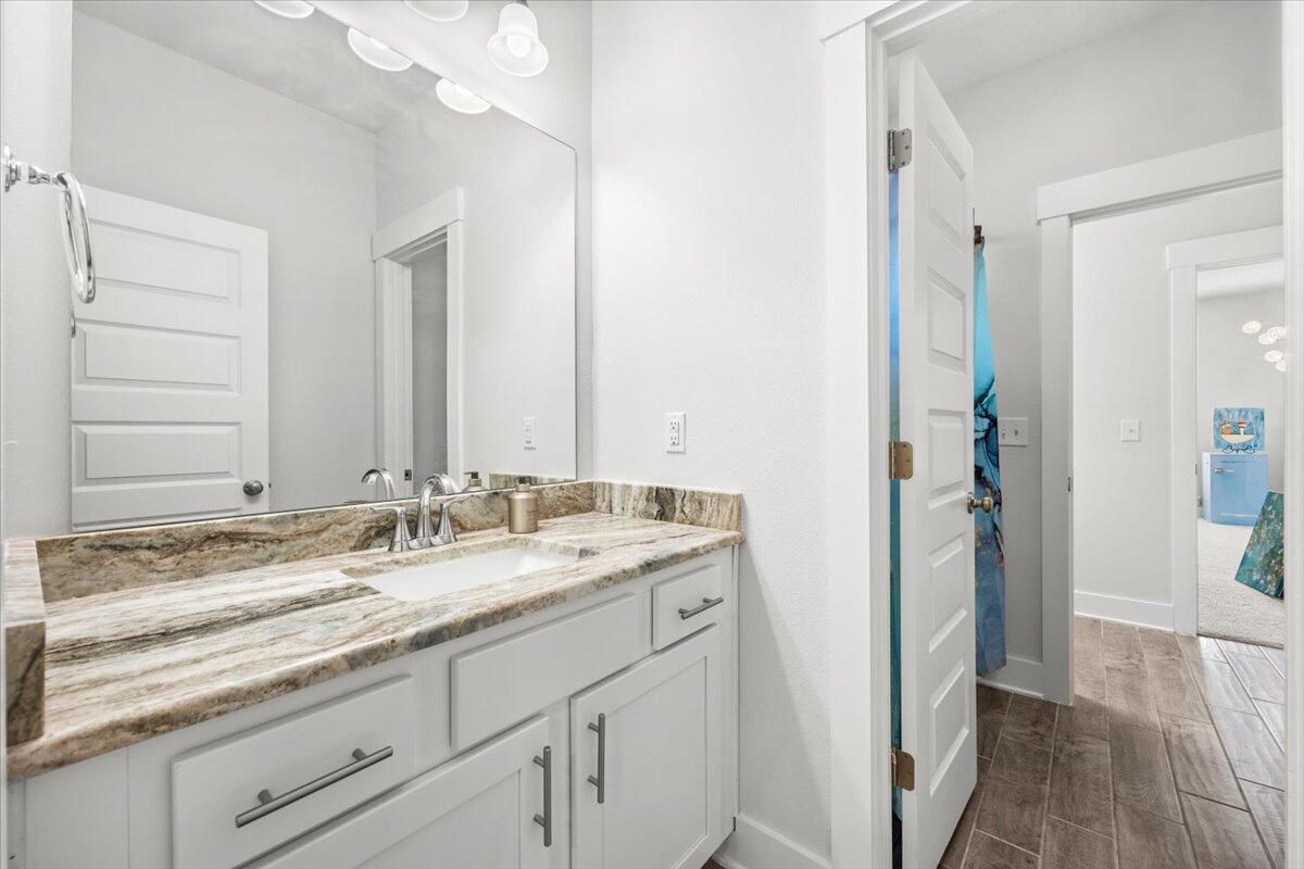 Bathroom, Interior, Wood Texture Flooring