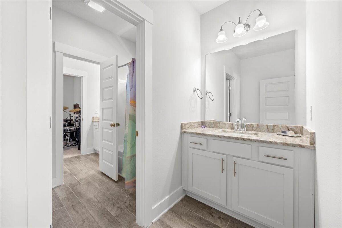 Bathroom, Interior, Wood Texture Flooring