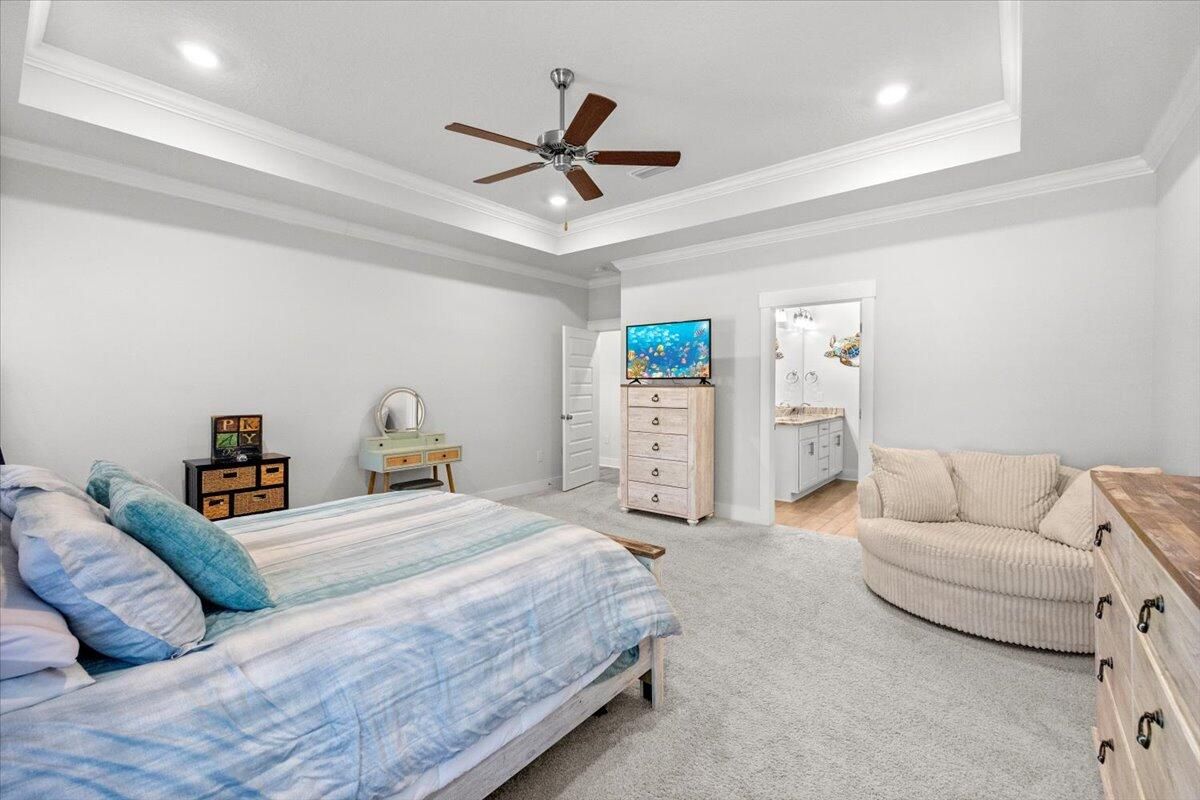Bedroom, Interior, Recessed Lighting