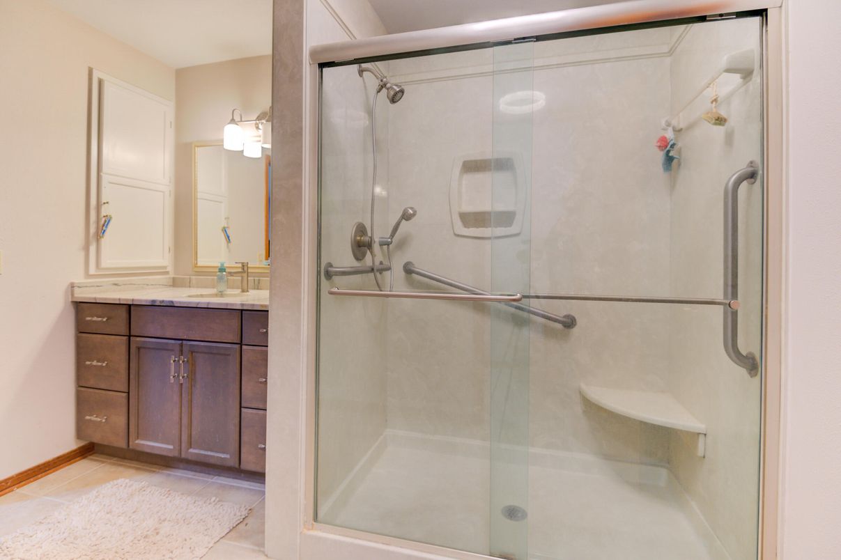 Bathroom, Glass Shower, Interior