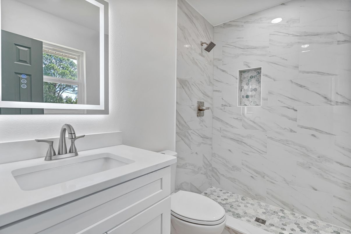 Bathroom, Interior, Marble Walls