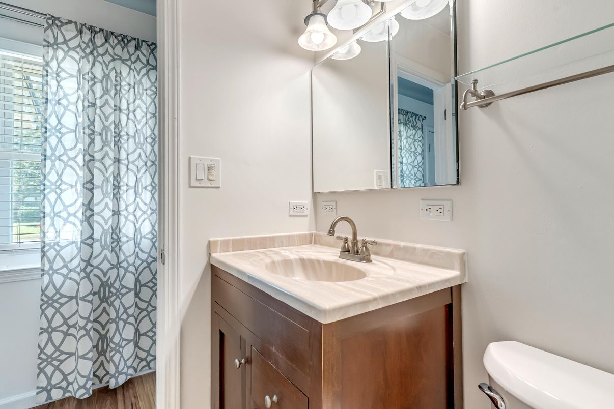 Bathroom, Interior, Wood Texture Flooring