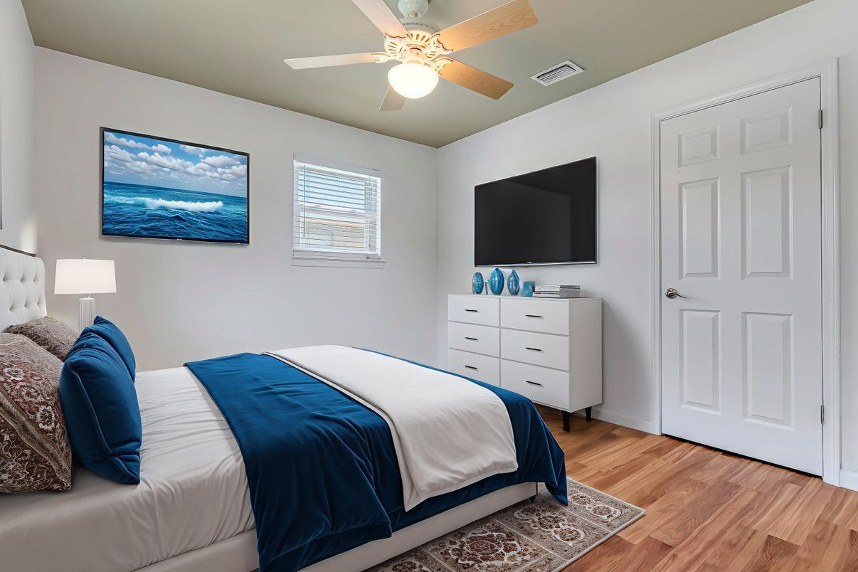 Bedroom, Interior, Wood Texture Flooring