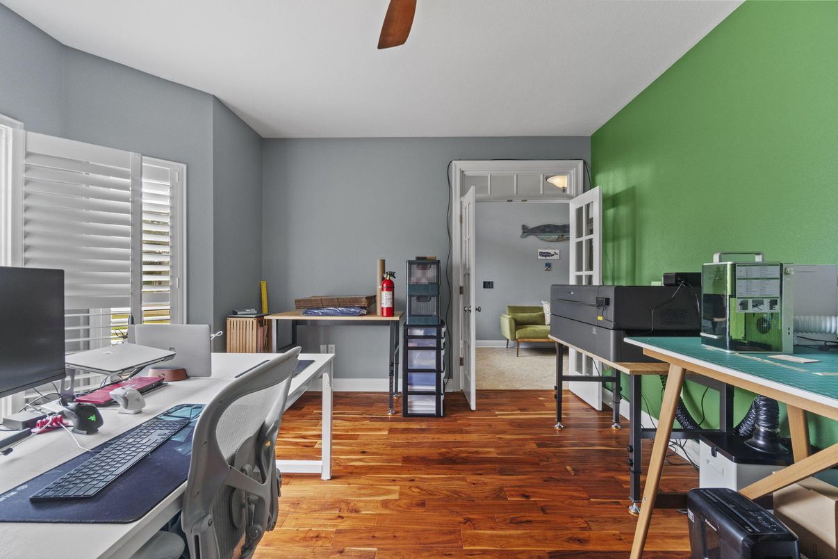 Home Office, Interior, Wood Texture Flooring