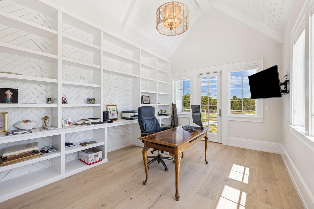 Home Office, Interior, Wood Texture Flooring