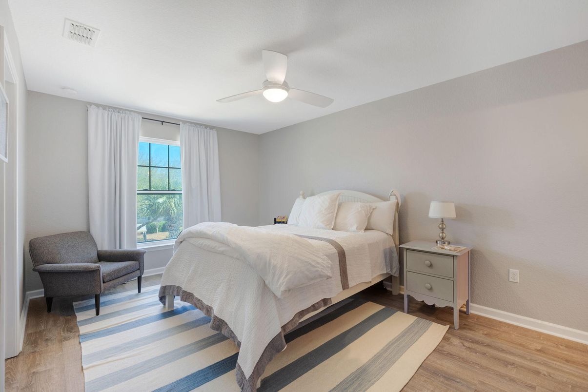 Bedroom, Interior, Wood Texture Flooring