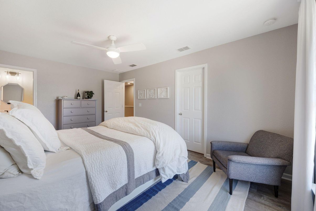Bedroom, Interior, Wood Texture Flooring