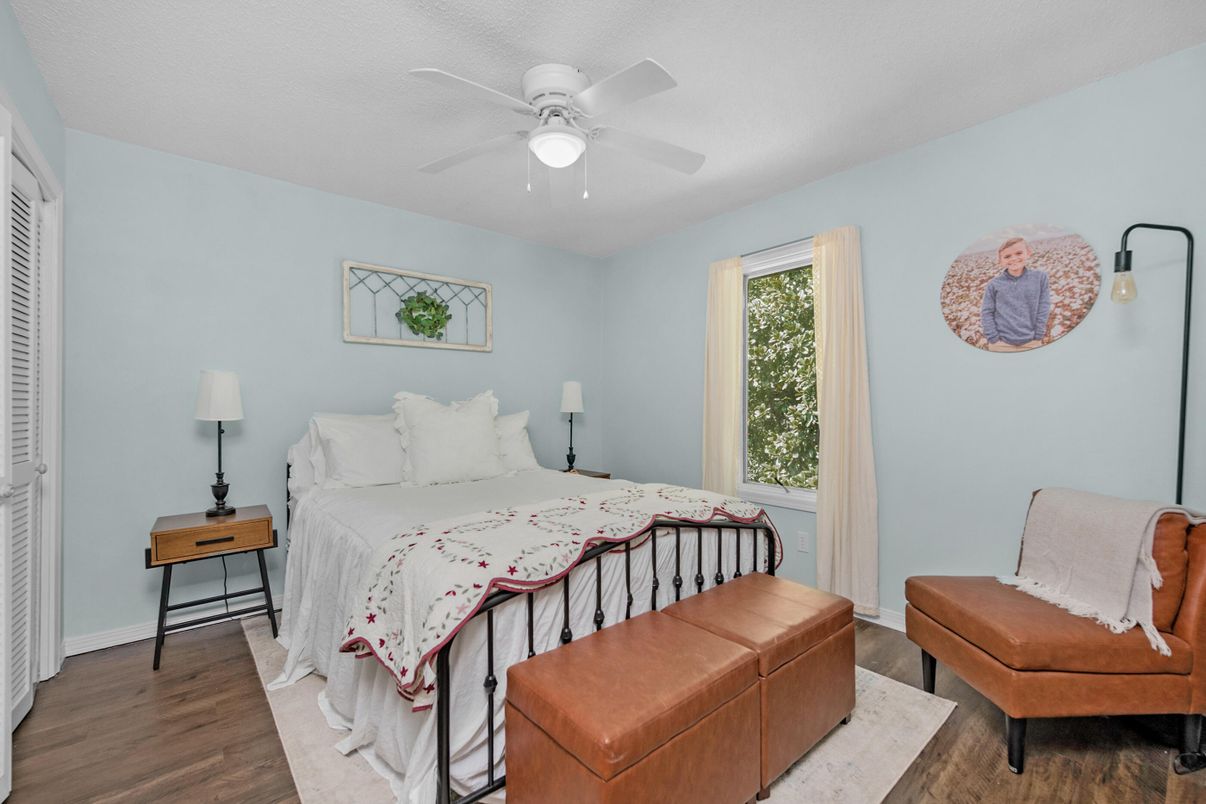 Bedroom, Interior, Wood Texture Flooring