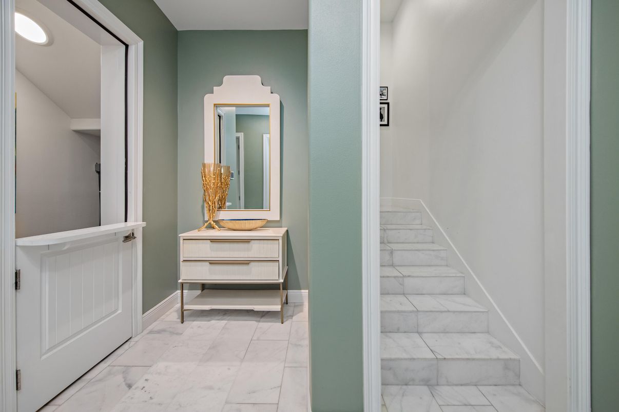 Bathroom, Interior, Marble, Recessed Lighting