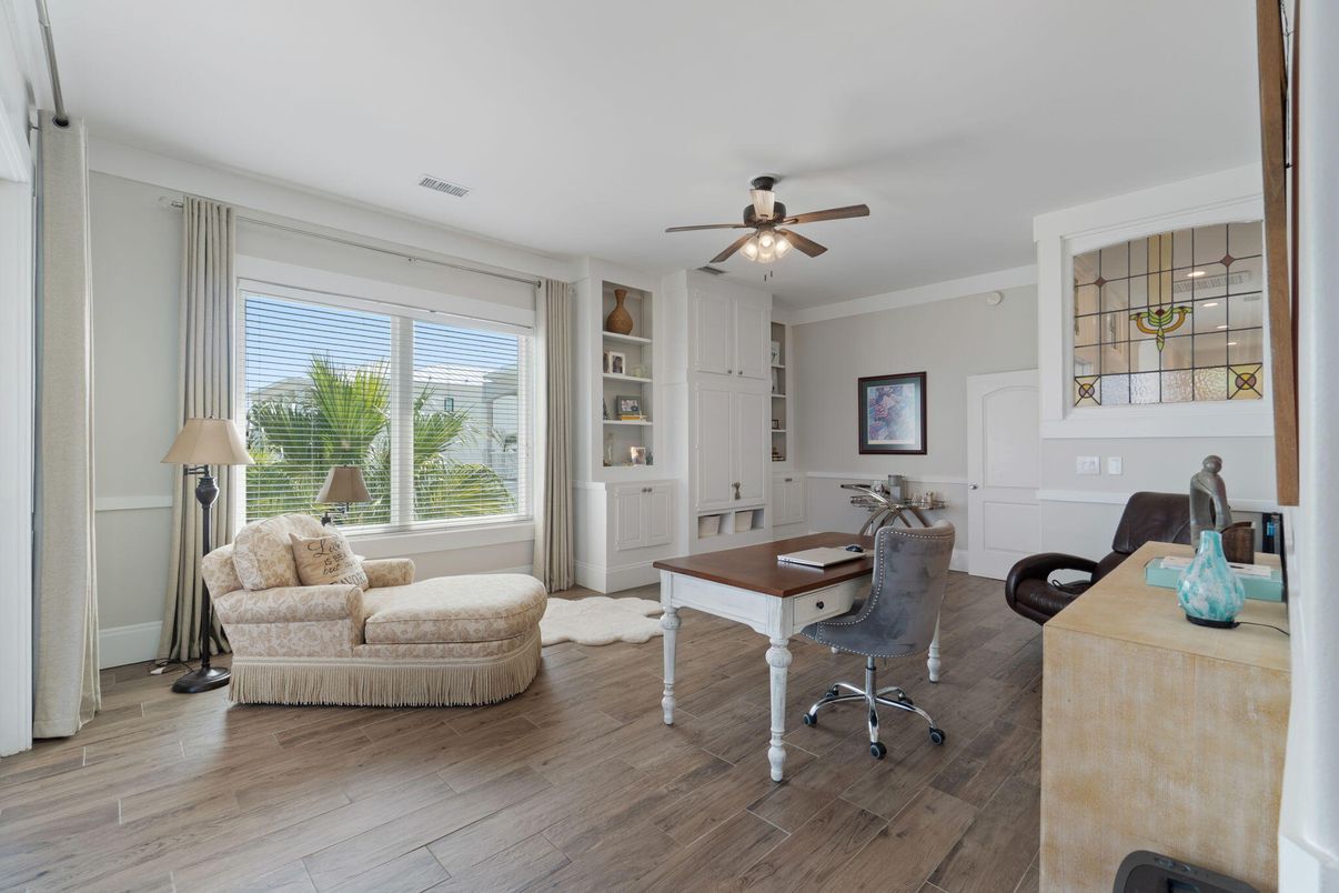Home Office, Interior, Wood Texture Flooring