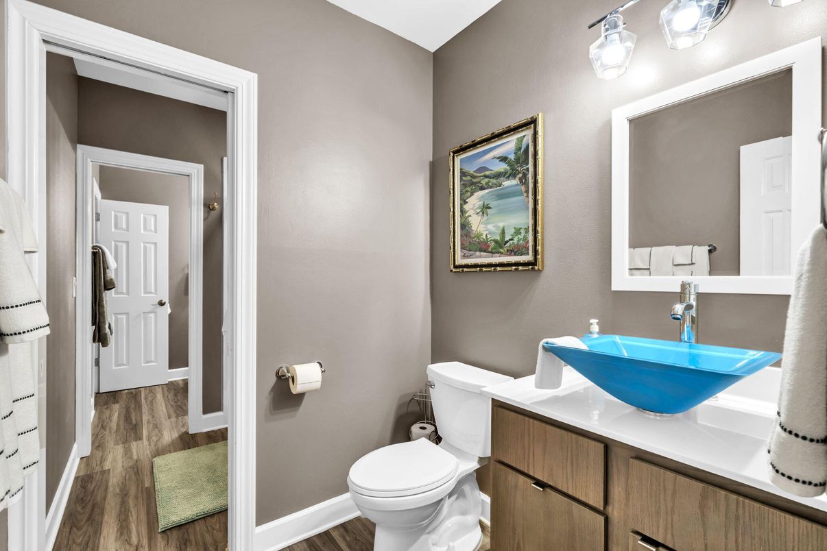 Bathroom, Interior, Wood Texture Flooring
