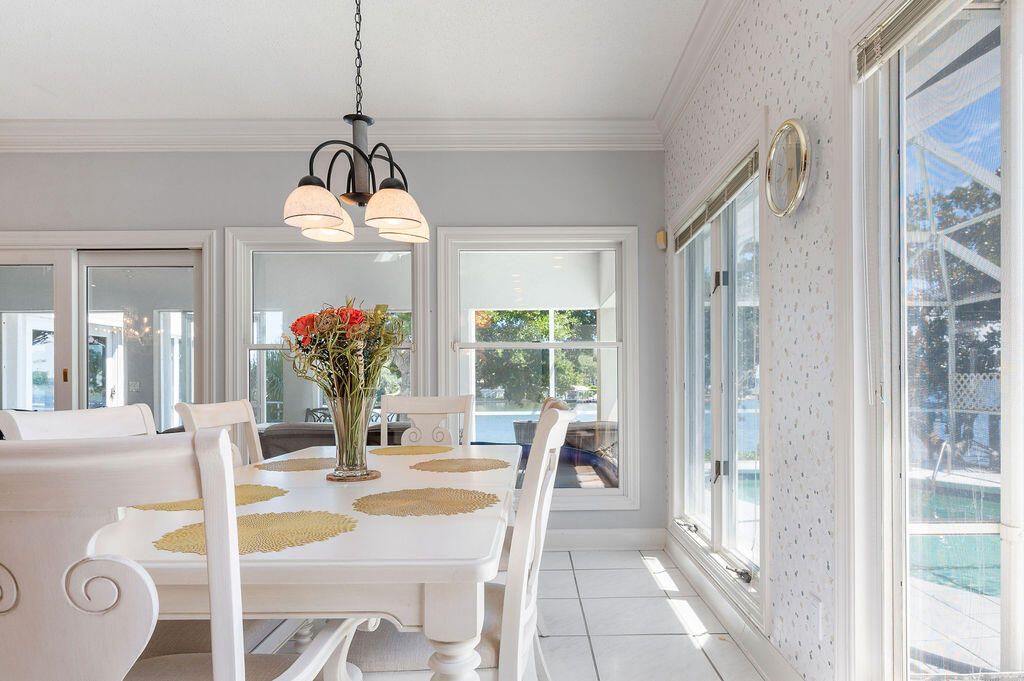 Chandelier, Dining room, Interior