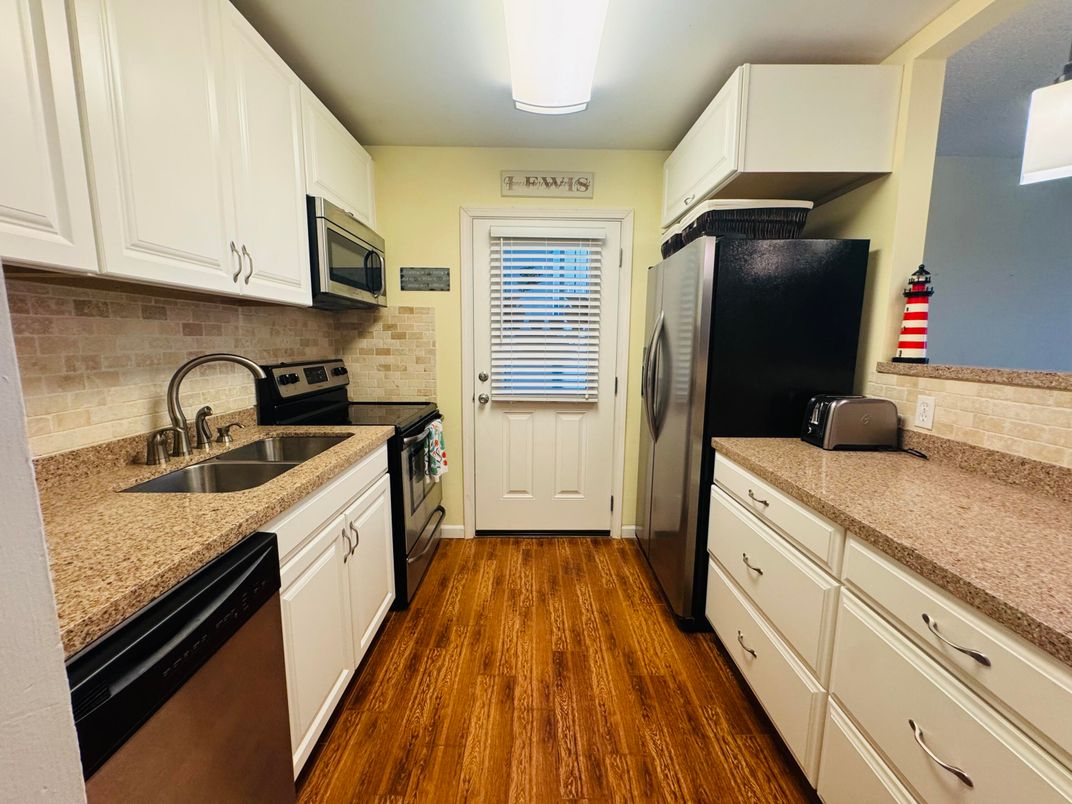 Interior, Kitchen, Wood Texture Flooring