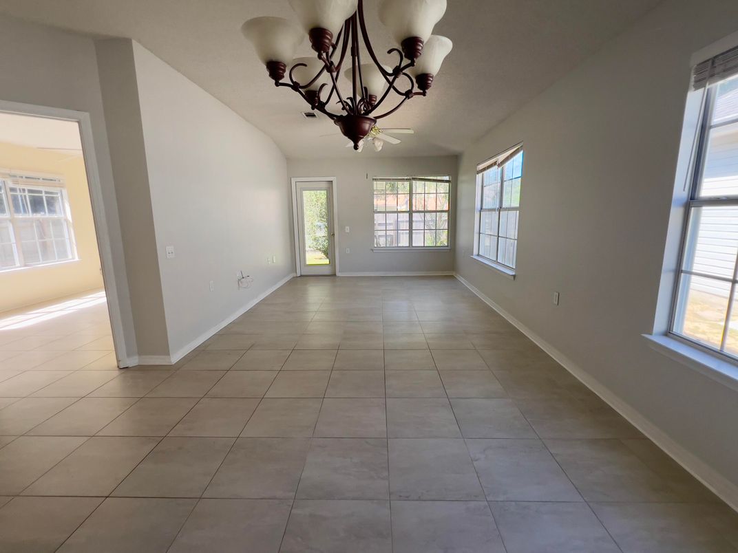 Chandelier, Empty room, Interior