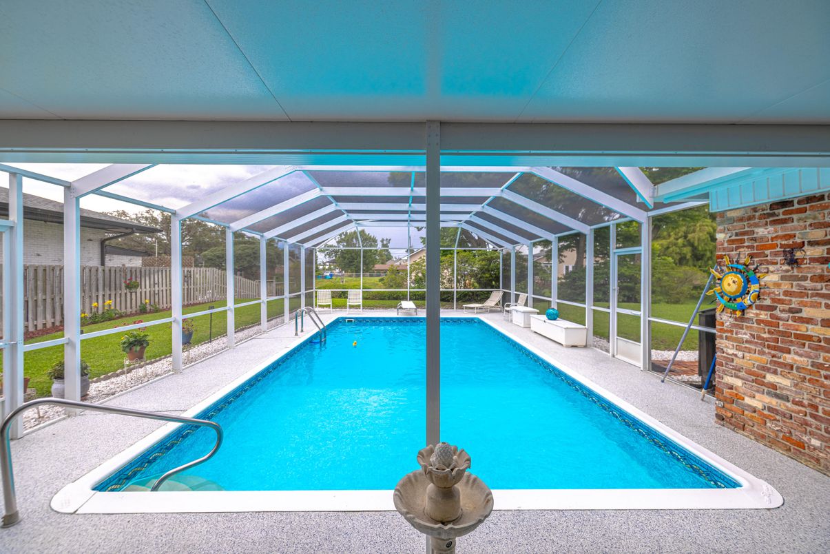 Glass Ceilings, Interior, Pool, Stone Walls, Sun Room