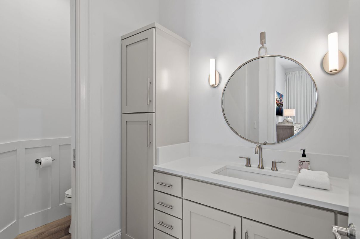 Bathroom, Interior, Wood Texture Flooring