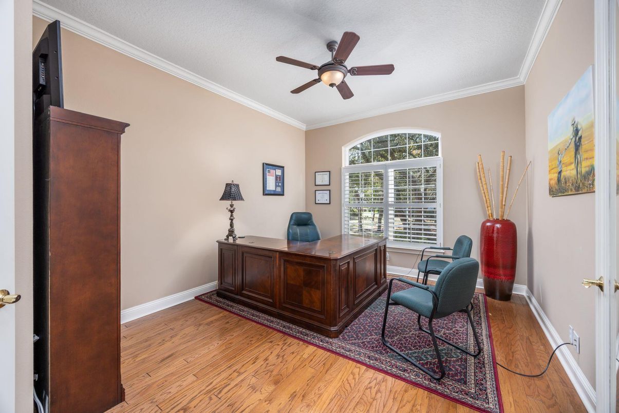 Home Office, Interior, Wood Texture Flooring