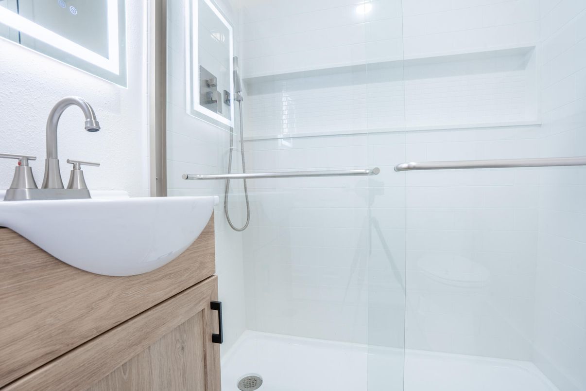 Bathroom, Glass Shower, Interior