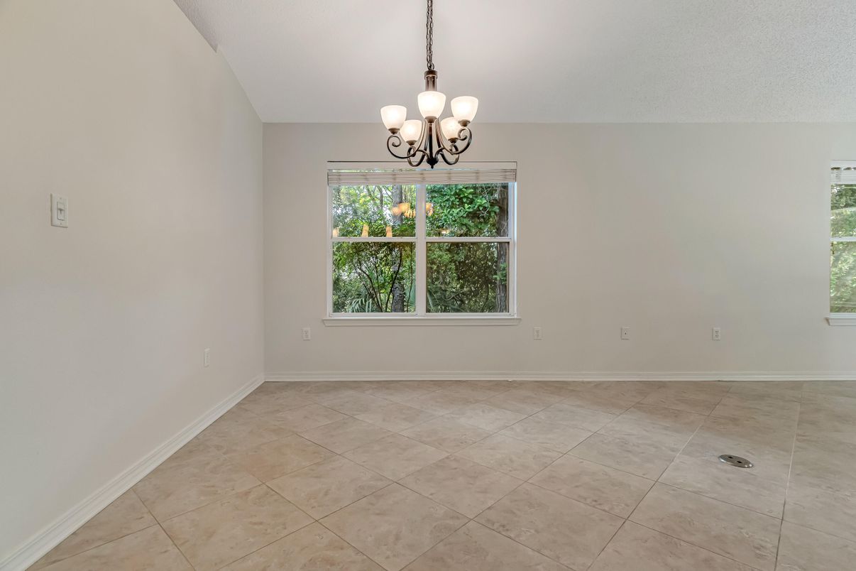 Chandelier, Empty room, Interior