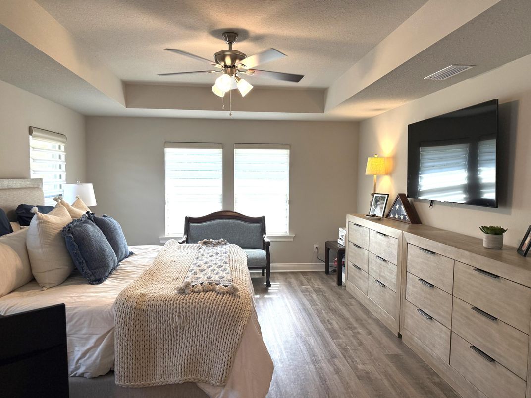 Bedroom, Interior, Wood Texture Flooring